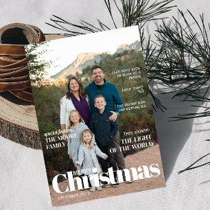 Weihnachtskarte im Magazin Feiertagskarte