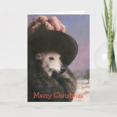 Weihnachtskarte im Schnee Dankeskarte (Vorderseite)