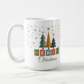 Weihnachtskarte im Stil der Mitte des 20. Jahrhund Kaffeetasse (Links)