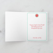 Weihnachtskarte im Stil des Santa Hipster Dankeskarte (Innenseite)