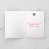 Weihnachtskarte im Stil des Santa Hipster Dankeskarte (Innenseite)