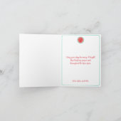 Weihnachtskarte im Stil des Weihnachtsmannes im St Dankeskarte (Innenseite)