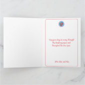 Weihnachtskarte im Stil des Weihnachtsmannes im St Karte (Innenseite)