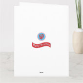 Weihnachtskarte im Stil des Weihnachtsmannes im St Karte (Rückseite)