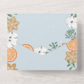 Weihnachtskarte im Süden - Teilung der Rezept All In One Einladung (Rückseite)