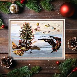 Weihnachtskarte im viktorianischen Stil für ungewö Feiertagskarte