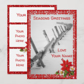 Weihnachtskarte im Winter Feiertagskarte (Vorne/Hinten)