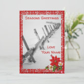 Weihnachtskarte im Winter Feiertagskarte (Stehend Vorderseite)