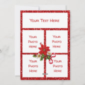 Weihnachtskarte im Winter Feiertagskarte (Rückseite)