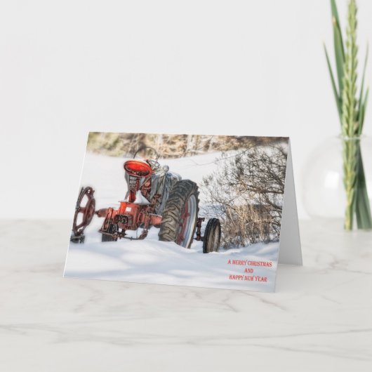 Weihnachtskarte im Winter Feiertagskarte (Vorderseite)