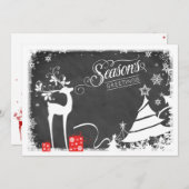 Weihnachtskarte | Imitats Feiertagskarte (Vorne/Hinten)