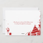 Weihnachtskarte | Imitats Feiertagskarte (Rückseite)