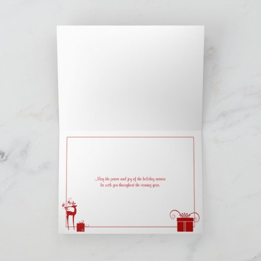 Weihnachtskarte | Imitats Feiertagskarte (Innenseite)