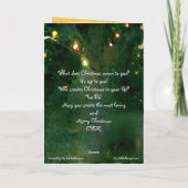 Weihnachtskarte Impressionismus Aquarell reich Karte (Rückseite)