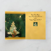 Weihnachtskarte Impressionismus Aquarell reich Karte (Innenseite)