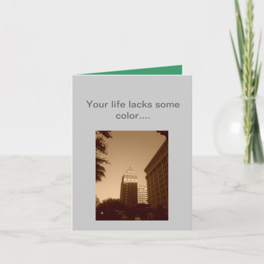 Weihnachtskarte in Farbe Feiertagskarte (Vorderseite)