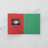 Weihnachtskarte in Farbe Feiertagskarte (Innenseite)