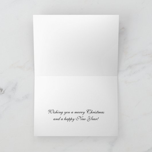 Weihnachtskarte in London Feiertagskarte (Innenseite)