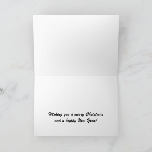 Weihnachtskarte in Moskau Feiertagskarte (Innenseite)