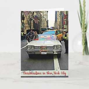 Weihnachtskarte in New York City Feiertagskarte