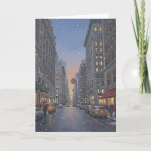 Weihnachtskarte in New York Karte