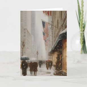 Weihnachtskarte in New York Karte