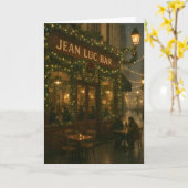 Weihnachtskarte in Paris Karte (Gelbe Blume)