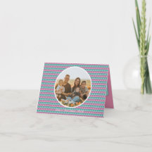 Weihnachtskarte in Pastellfarben Pink und Grün