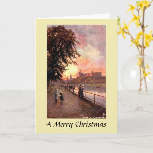Weihnachtskarte - Inverness Karte (Gelbe Blume)