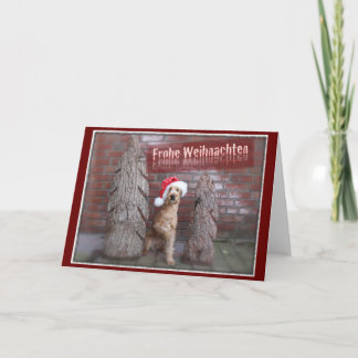 Weihnachtskarte "Irish Terrier" Feiertagskarte