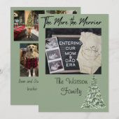 Weihnachtskarte - Je mehr, desto besser Feiertagskarte (Vorne/Hinten)