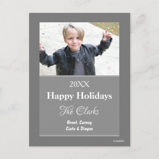 Weihnachtskarte Jede Farbe Postkarte - HAMbWG (Vorderseite)