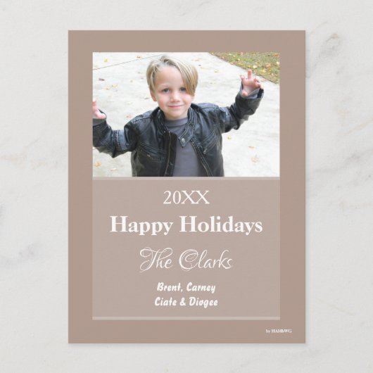 Weihnachtskarte Jede Farbe Postkarte - HAMbWG (Vorderseite)