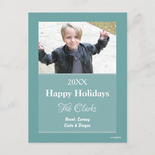 Weihnachtskarte Jede Farbe Postkarte - HAMbWG (Vorderseite)