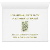 Weihnachtskarte Jerusalem Vintage-Foto (Innenansicht Horizontal (Unten))