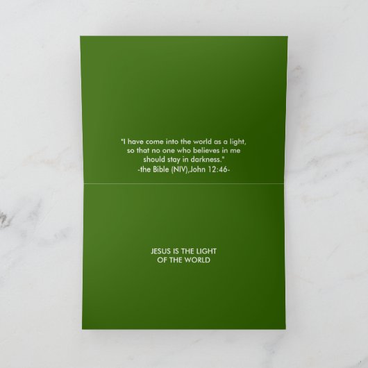 Weihnachtskarte/Jesus Feiertagskarte (Innenseite)