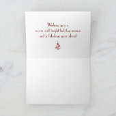 Weihnachtskarte "Kanadischer PferdeSchlitten" Feiertagskarte (Innenseite)