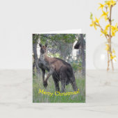 Weihnachtskarte - Känguru Karte (Gelbe Blume)