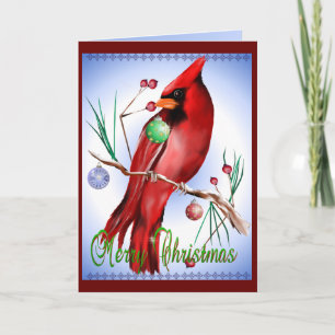 Weihnachtskarte Kardinal Feiertagskarte