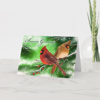 Weihnachtskarte (Kardinal) Feiertagskarte