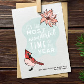 Weihnachtskarte Kardinal Modernes Fest