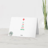 Weihnachtskarte Karte (Rückseite)