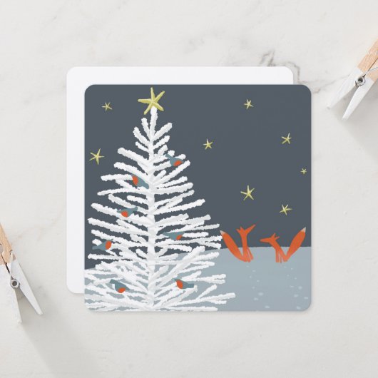 Weihnachtskarte Karte (Vorderseite/Rückseite Beispiel)