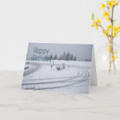 Weihnachtskarte Karte (Gelbe Blume)