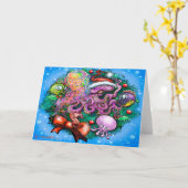 Weihnachtskarte Karte (Gelbe Blume)