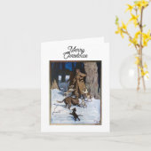 Weihnachtskarte Karte (Gelbe Blume)