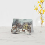 Weihnachtskarte Karte (Gelbe Blume)