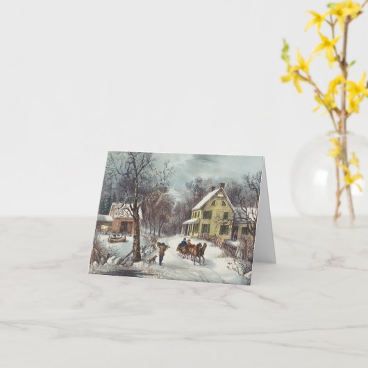 Weihnachtskarte Karte (Gelbe Blume)