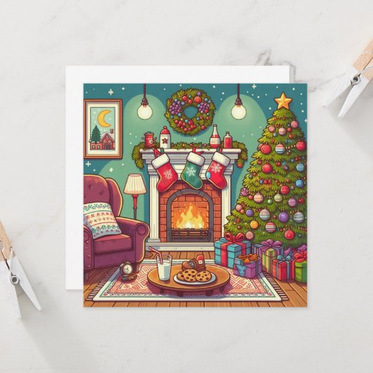 Weihnachtskarte Karte (Vorderseite/Rückseite Beispiel)