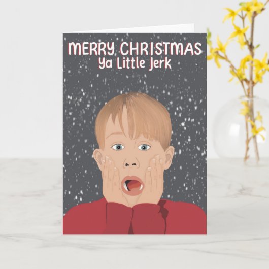 Weihnachtskarte Karte (Gelbe Blume)